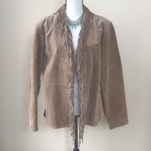 Chico's Jackets & Blazers - Suede Fringe Jacket